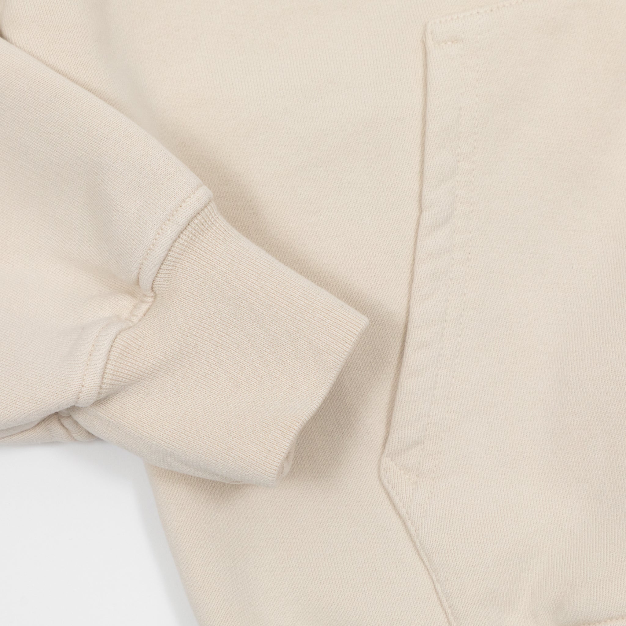 COLORFUL STANDARD Oversized Zip Hoodie in CREAM