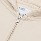 COLORFUL STANDARD Organic Oversized Zip Hoodie in Ivory White