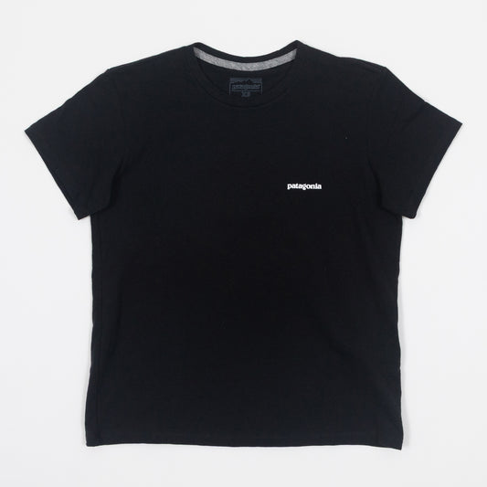 Womens PATAGONIA P-6 Logo Responsibili-Tee T-Shirt in BLACK