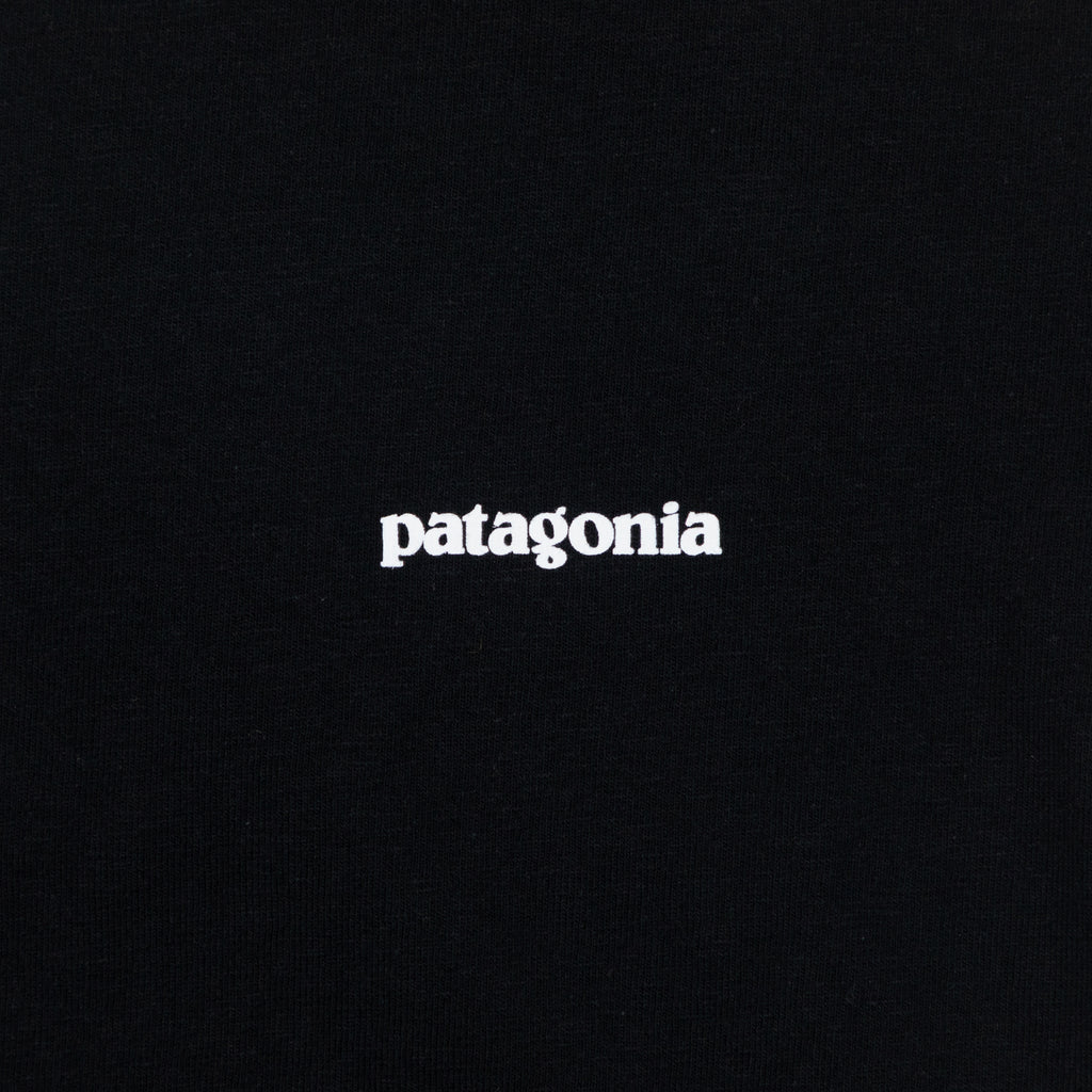 Womens PATAGONIA P-6 Logo Responsibili-Tee T-Shirt in BLACK