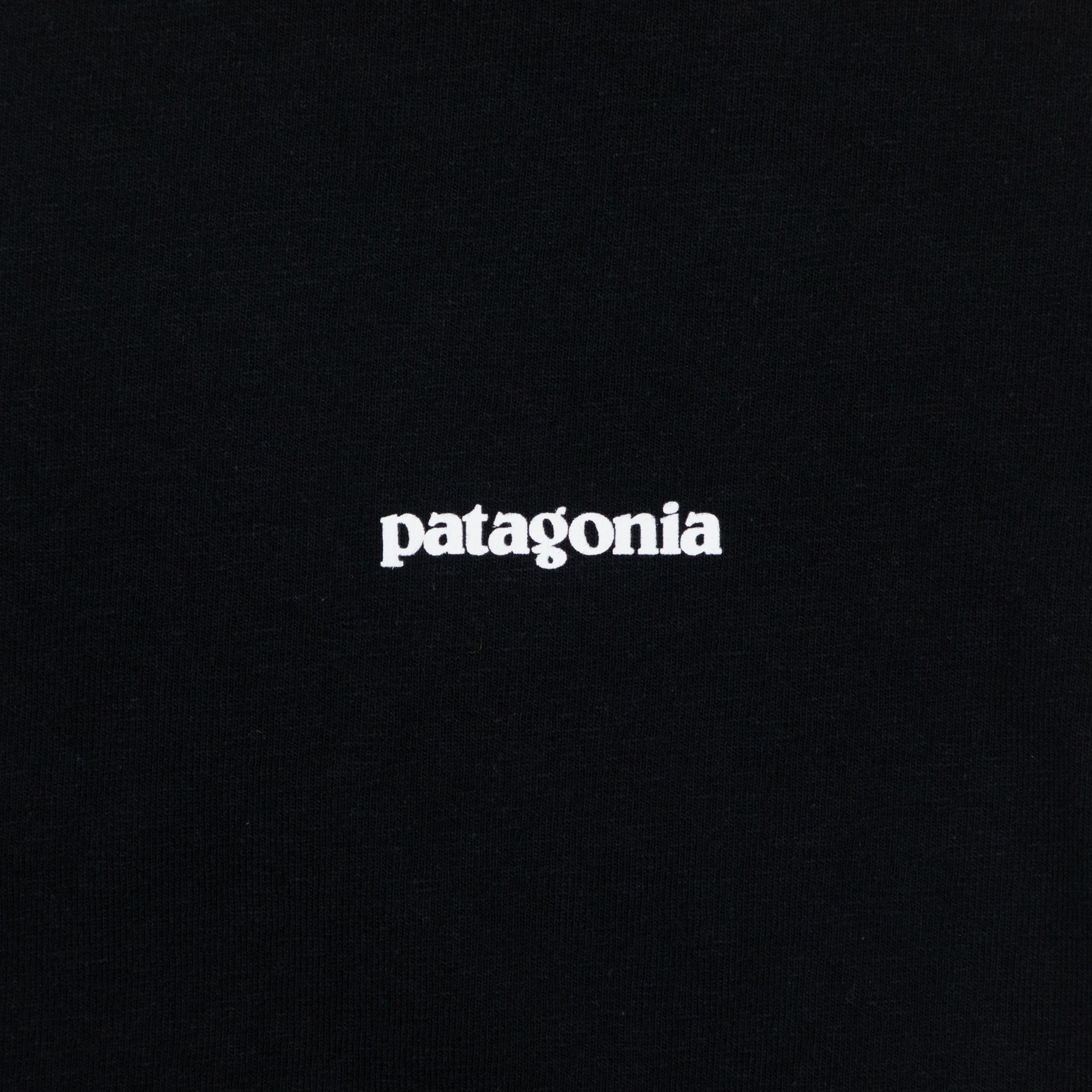 Womens PATAGONIA P-6 Logo Responsibili-Tee T-Shirt in BLACK