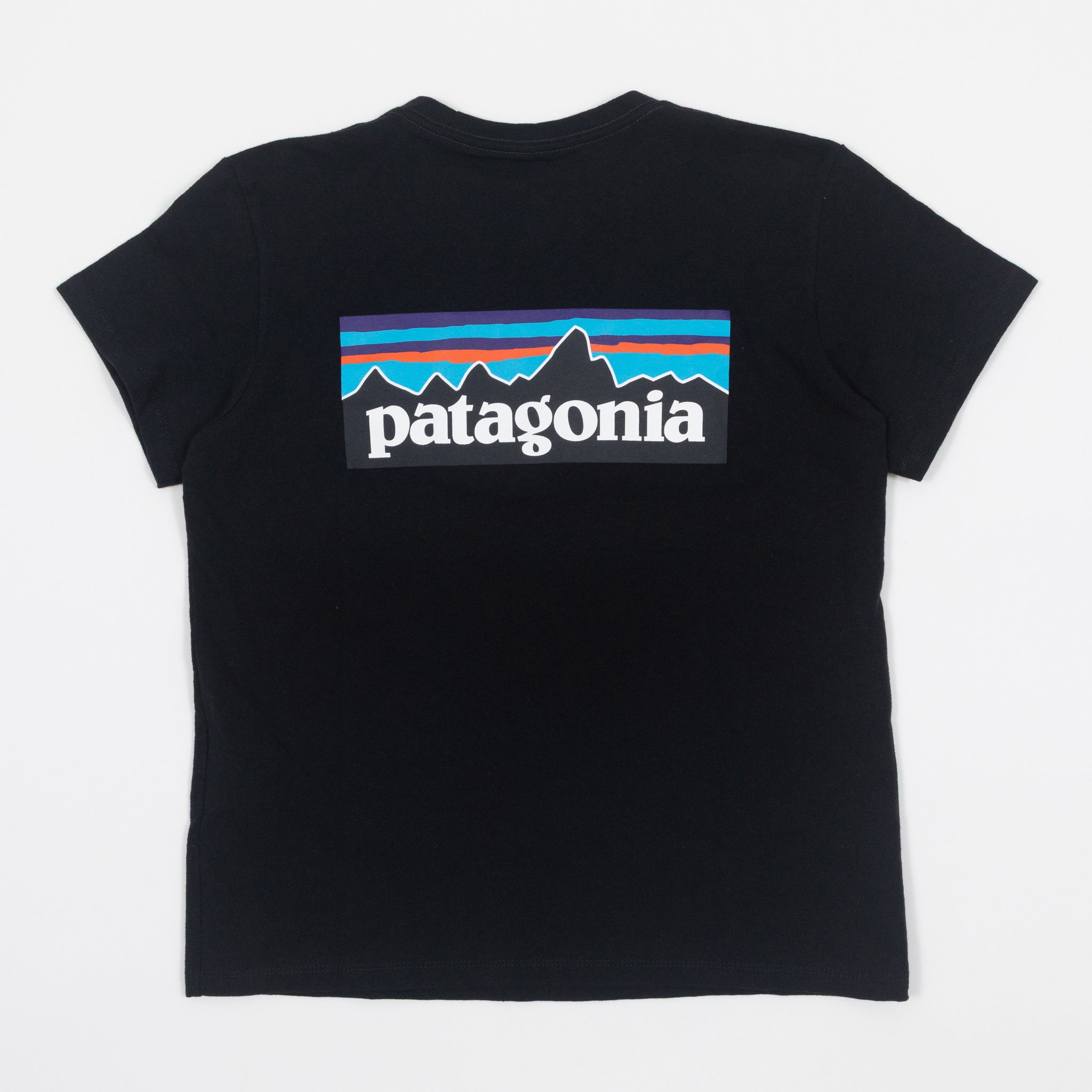 Womens PATAGONIA P-6 Logo Responsibili-Tee T-Shirt in BLACK