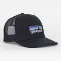 PATAGONIA P-6 Logo Trucker Hat in BLACK
