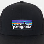 PATAGONIA P-6 Logo Trucker Hat in BLACK