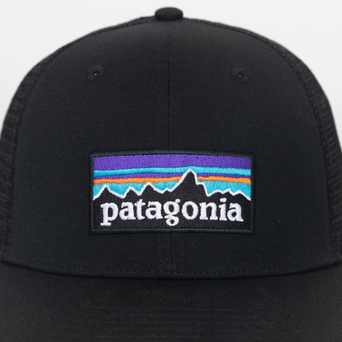 PATAGONIA P-6 Logo Trucker Hat in BLACK