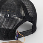 PATAGONIA P-6 Logo Trucker Hat in BLACK