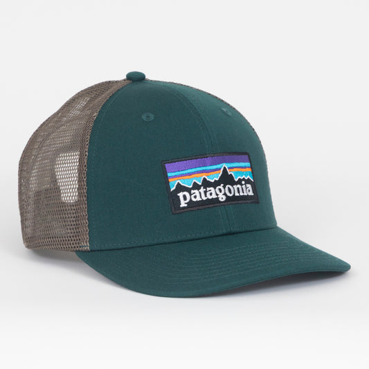 PATAGONIA P-6 Logo Trucker Hat in CASCADE GREEN