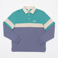 PARLEZ Plaza Rugby Shirt in Purple & Blue