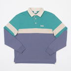 PARLEZ Plaza Rugby Shirt in Purple & Blue