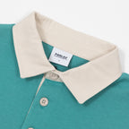 PARLEZ Plaza Rugby Shirt in Purple & Blue
