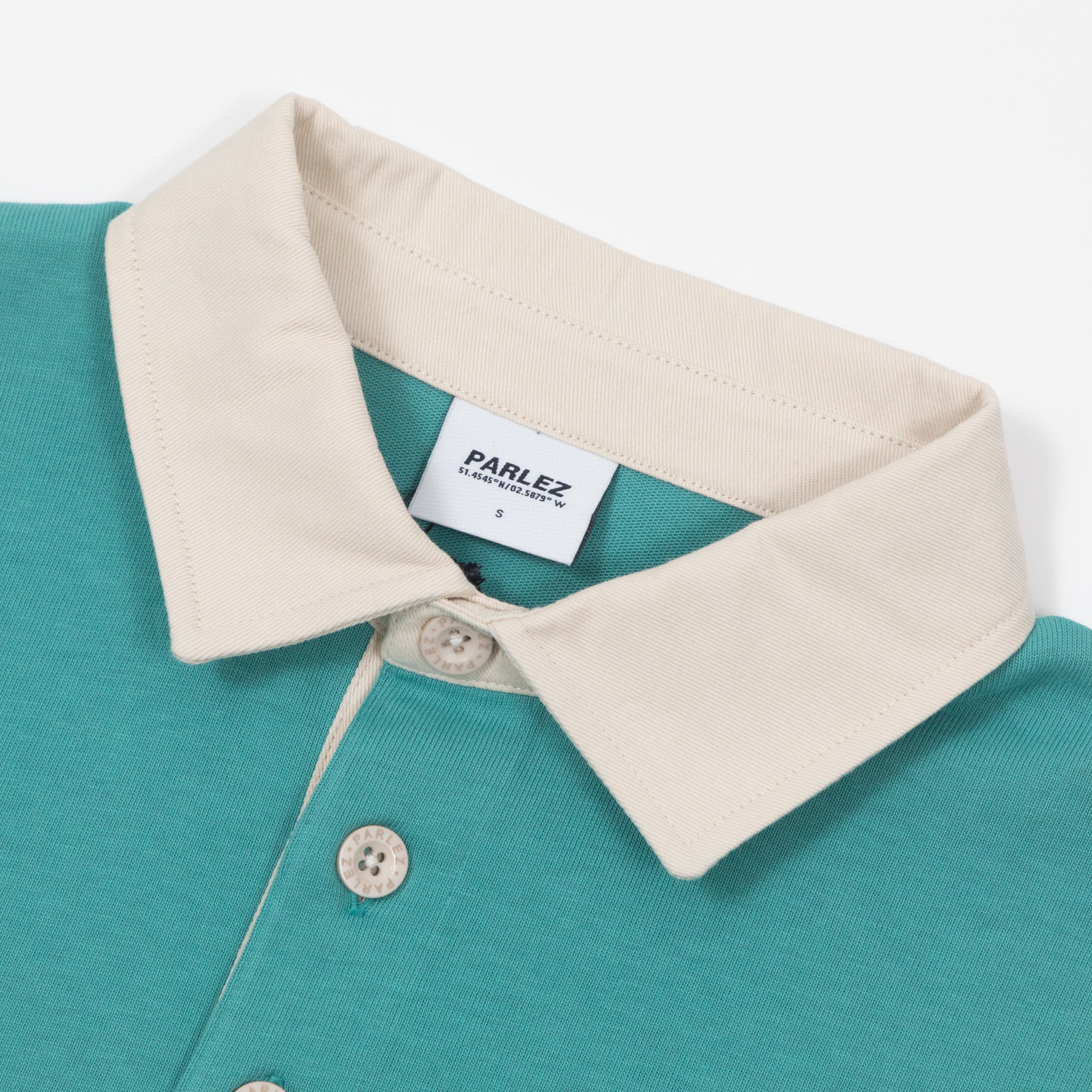 PARLEZ Plaza Rugby Shirt in Purple & Blue