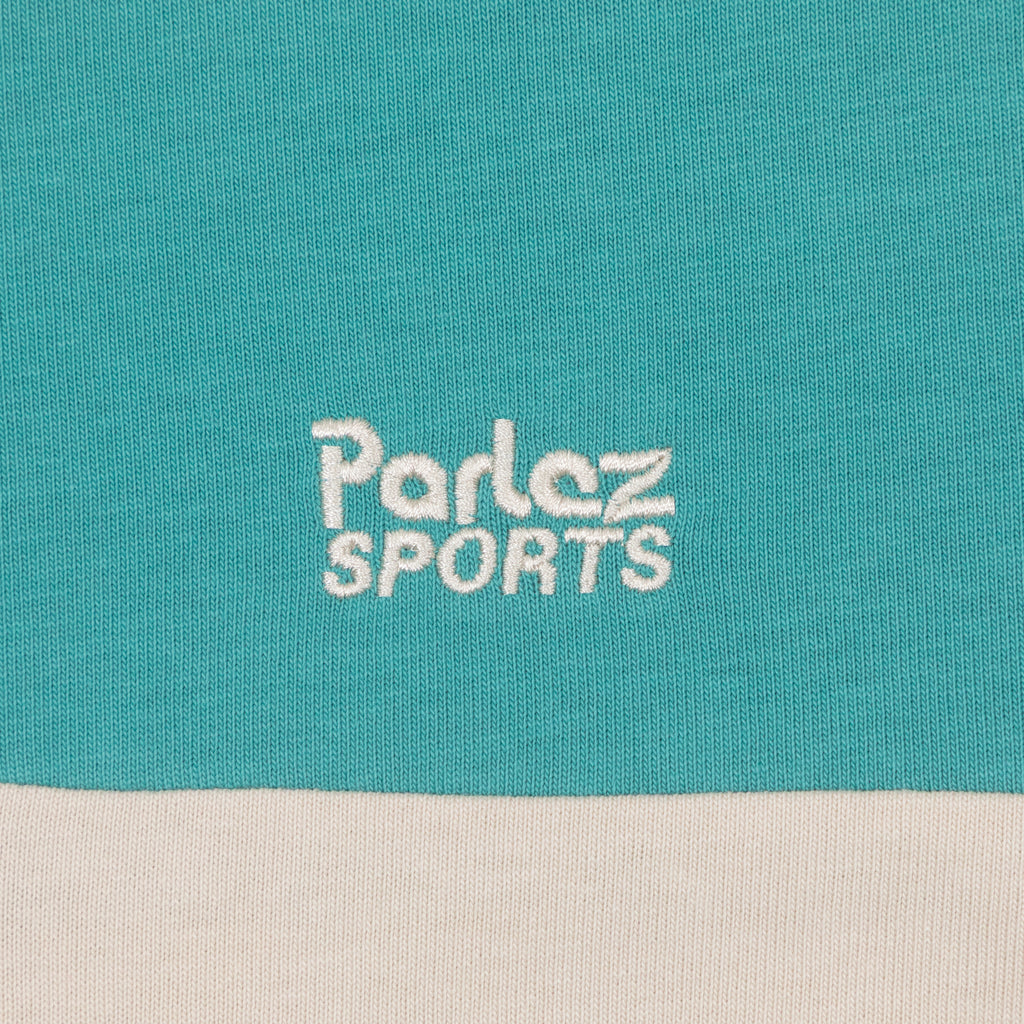 PARLEZ Plaza Rugby Shirt in Purple & Blue