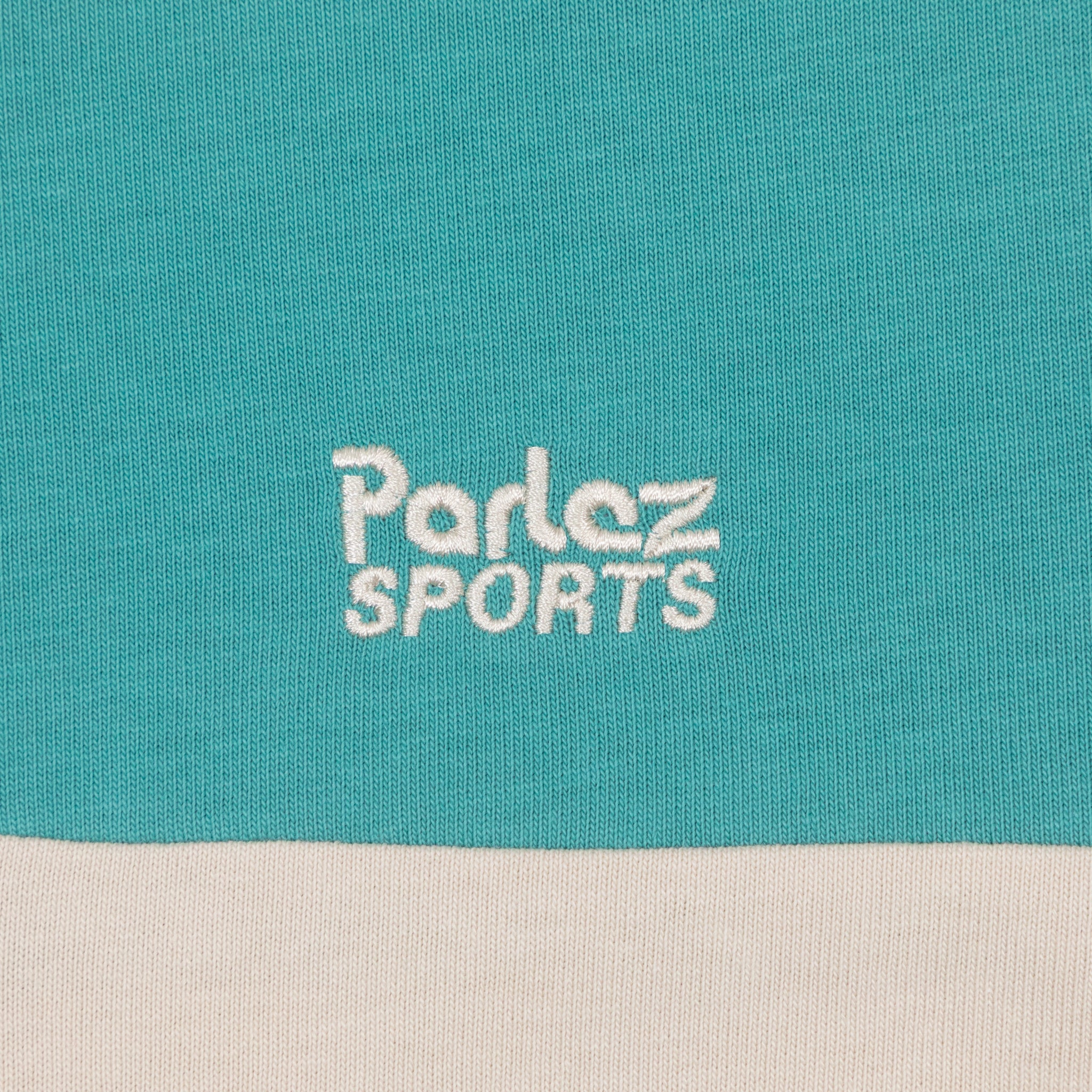 PARLEZ Plaza Rugby Shirt in Purple & Blue