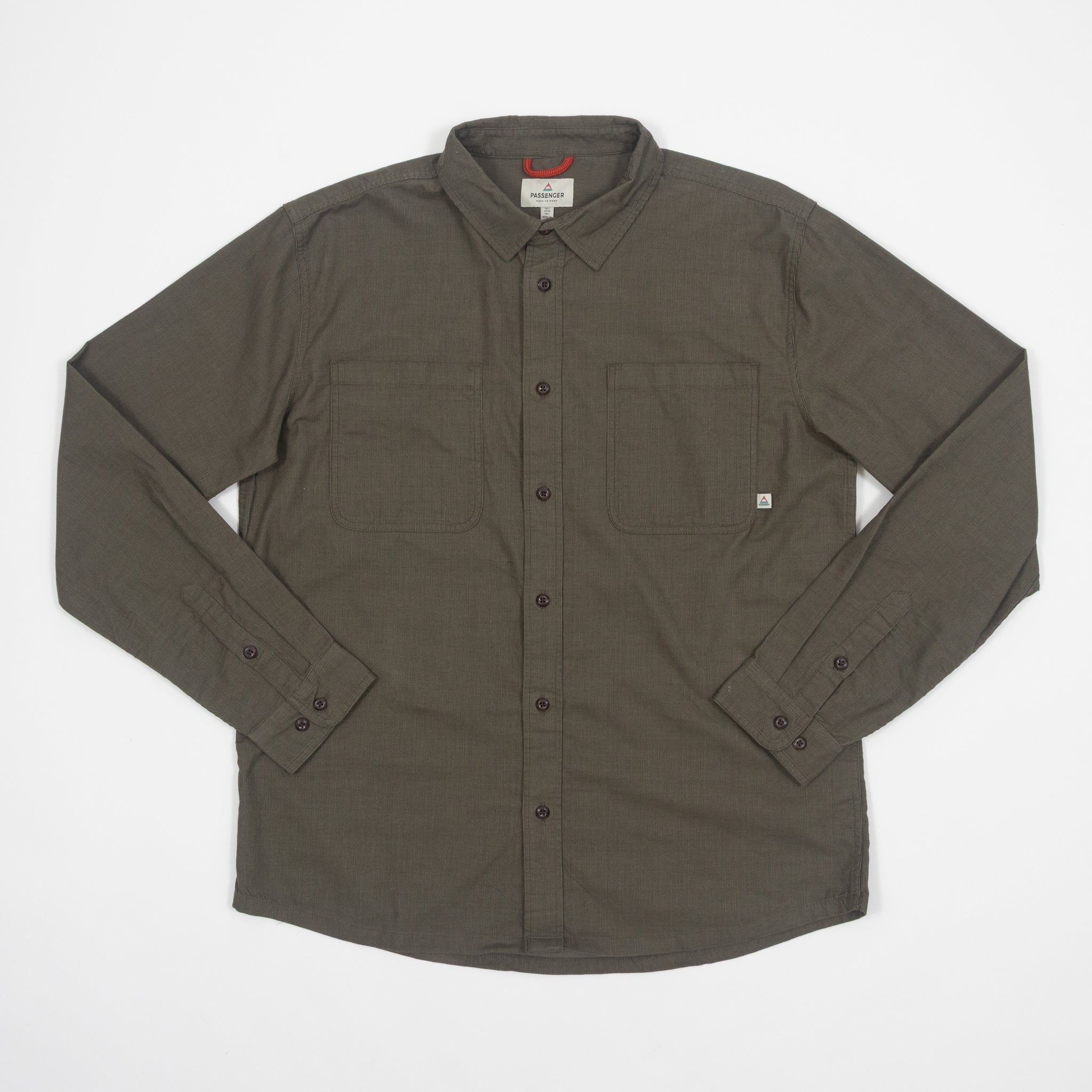 PASSENGER Backcountry Cord Shirt in DUSTY OLIVE