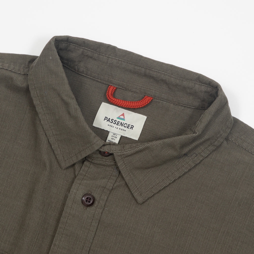 PASSENGER Backcountry Cord Shirt in DUSTY OLIVE