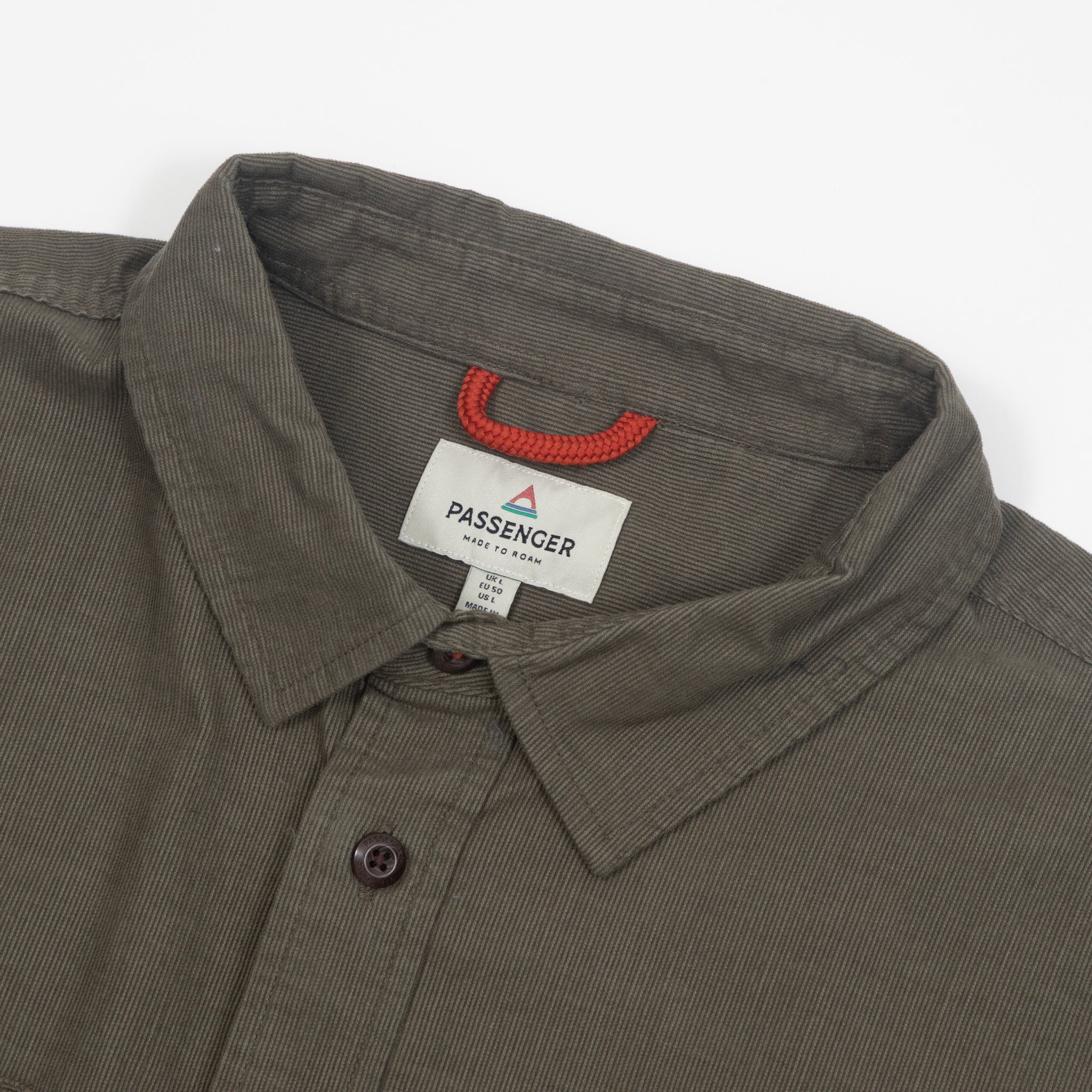 PASSENGER Backcountry Cord Shirt in DUSTY OLIVE