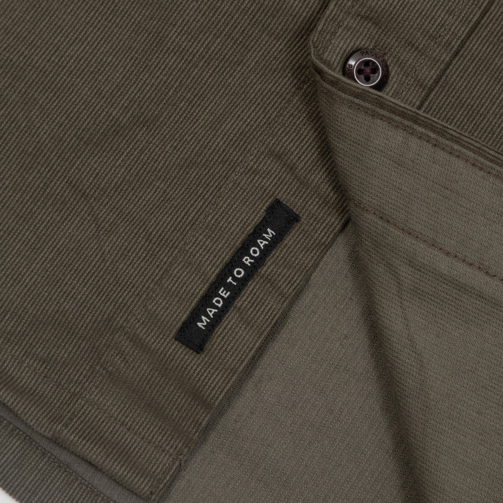 PASSENGER Backcountry Cord Shirt in DUSTY OLIVE