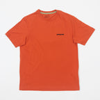 PATAGONIA P-6 Logo T-Shirt in COAL ORANGE