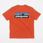 PATAGONIA P-6 Logo T-Shirt in COAL ORANGE
