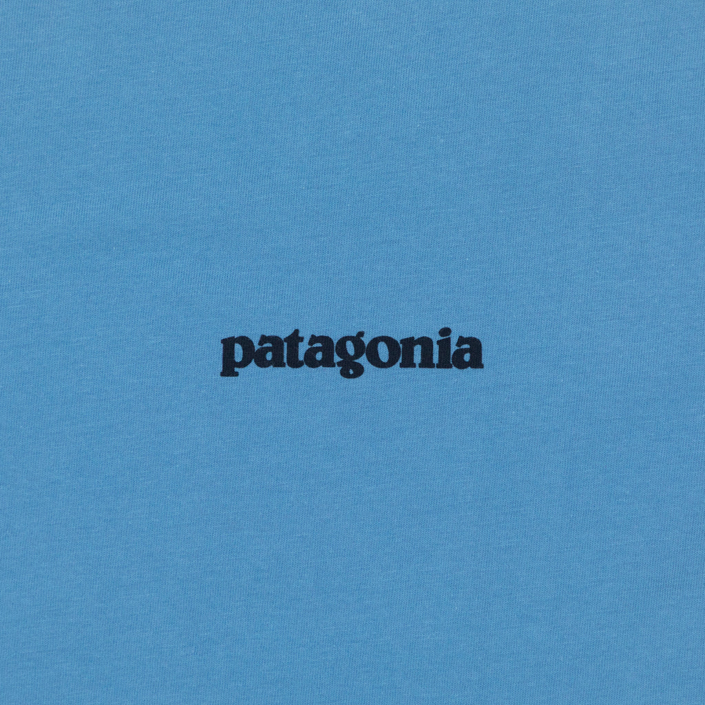 PATAGONIA P-6 Logo T-Shirt in SHORE BLUE