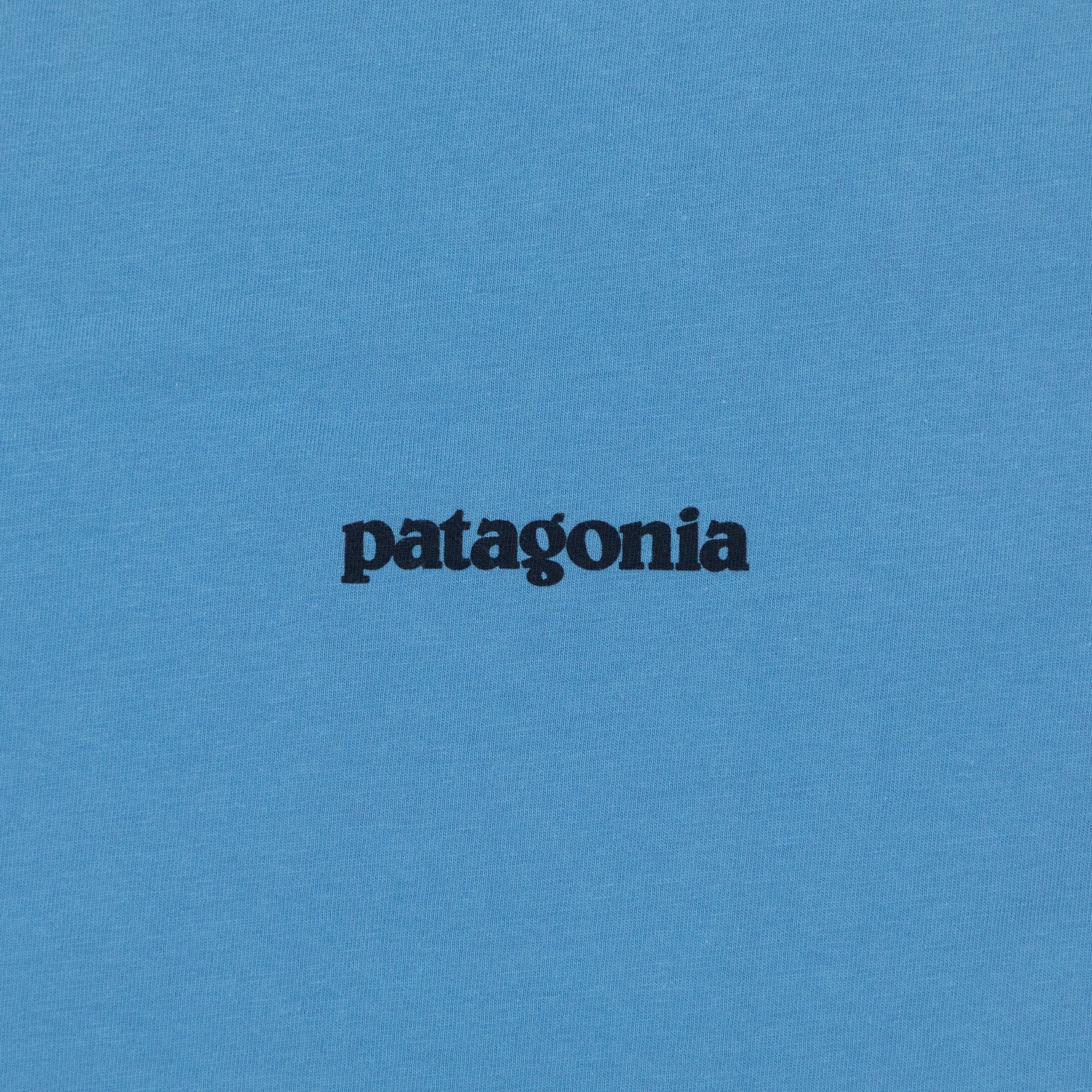 PATAGONIA P-6 Logo T-Shirt in SHORE BLUE