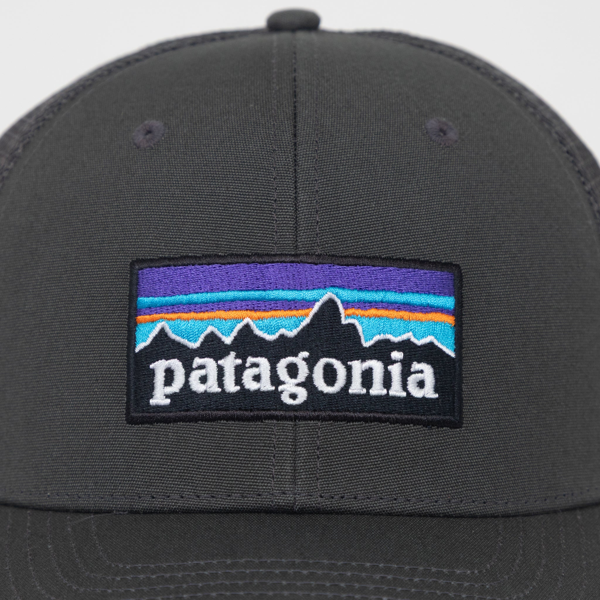 PATAGONIA P-6 Logo Trucker Hat in FORGE GREY