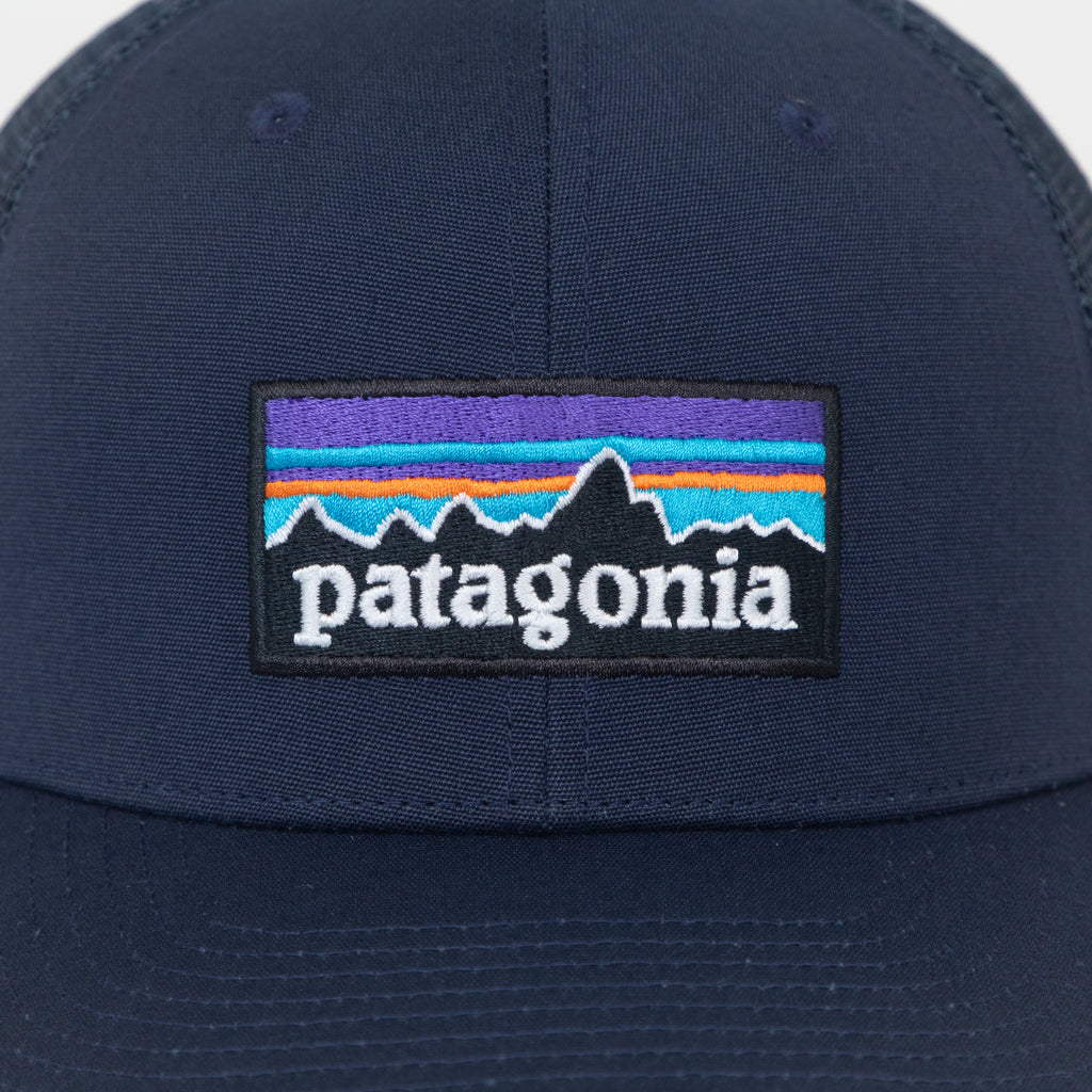 PATAGONIA P-6 Logo Trucker Hat in New Navy