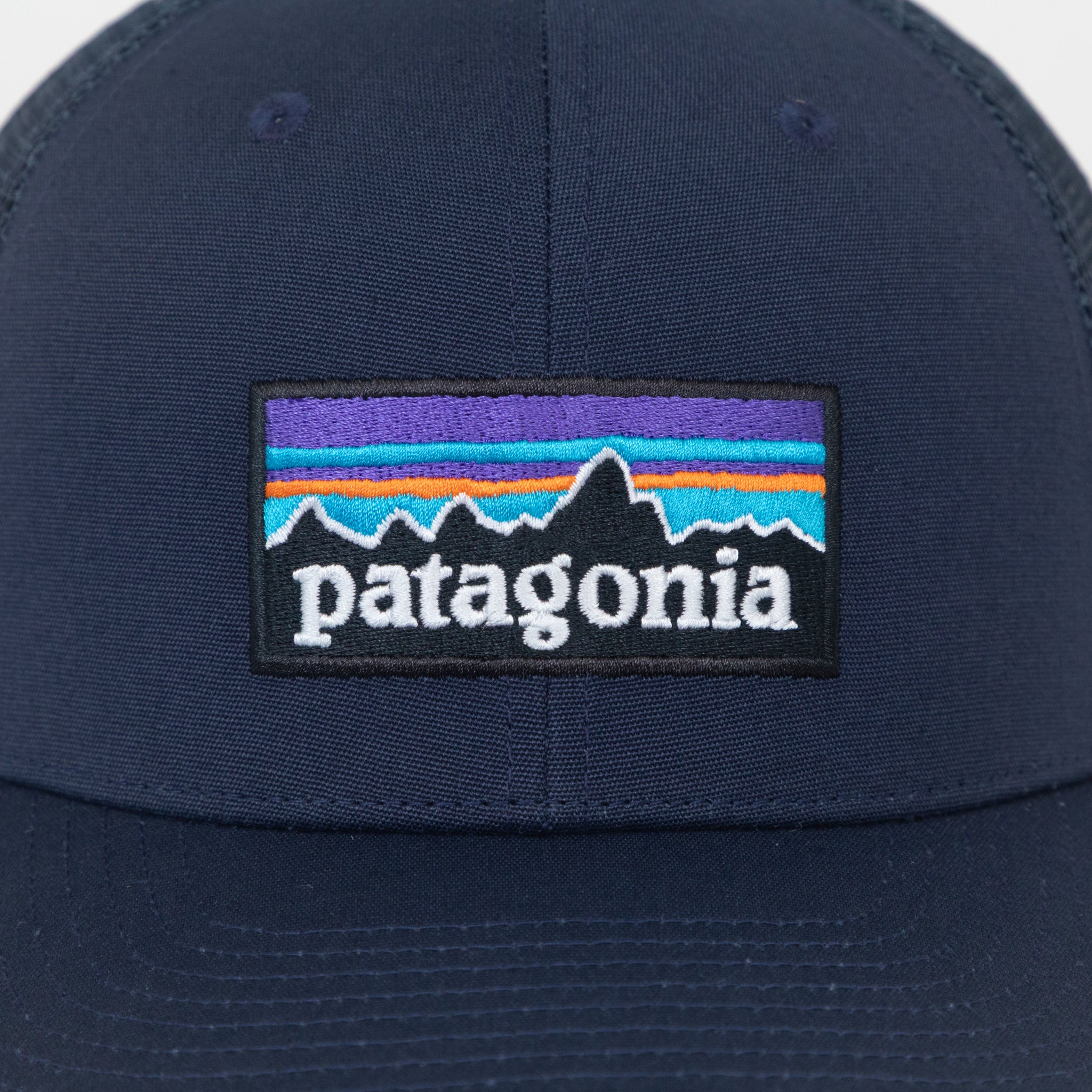 PATAGONIA P-6 Logo Trucker Hat in New Navy