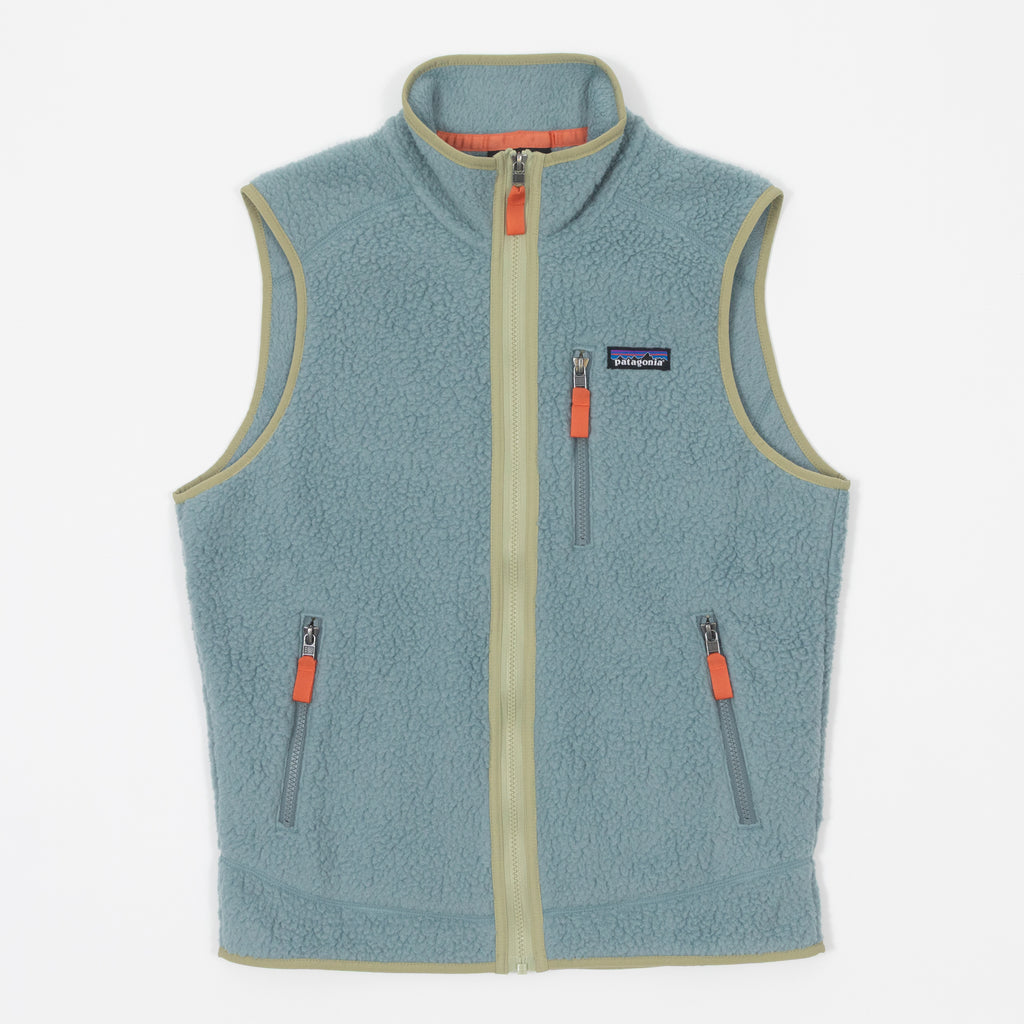 PATAGONIA Retro Pile Fleece Vest in BLUE SAGE