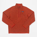 PATAGONIA Better Sweater 1/4 Zip Fleece in COAL ORANGE