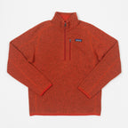 PATAGONIA Better Sweater 1/4 Zip Fleece in COAL ORANGE