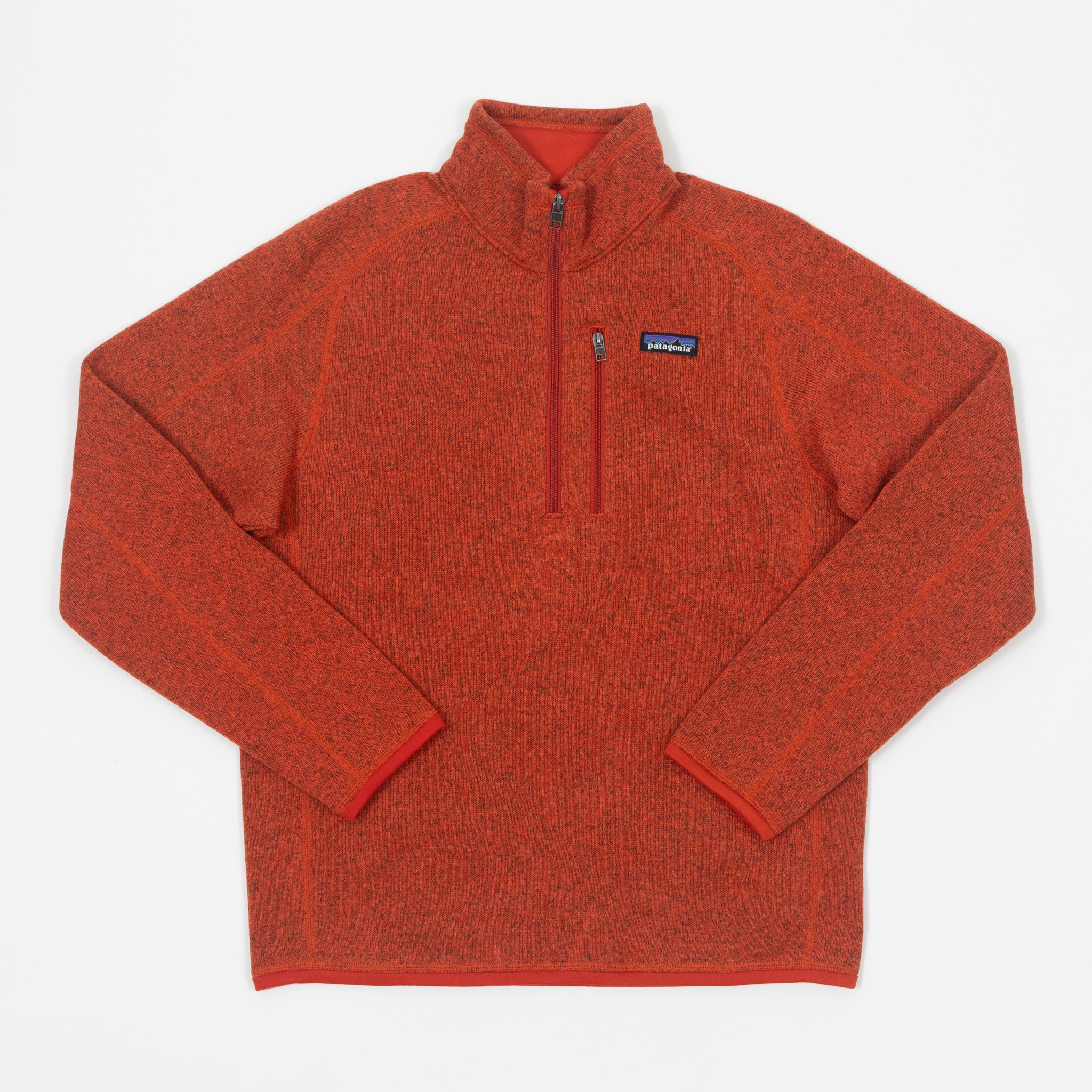 PATAGONIA Better Sweater 1/4 Zip Fleece in COAL ORANGE