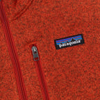 PATAGONIA Better Sweater 1/4 Zip Fleece in COAL ORANGE