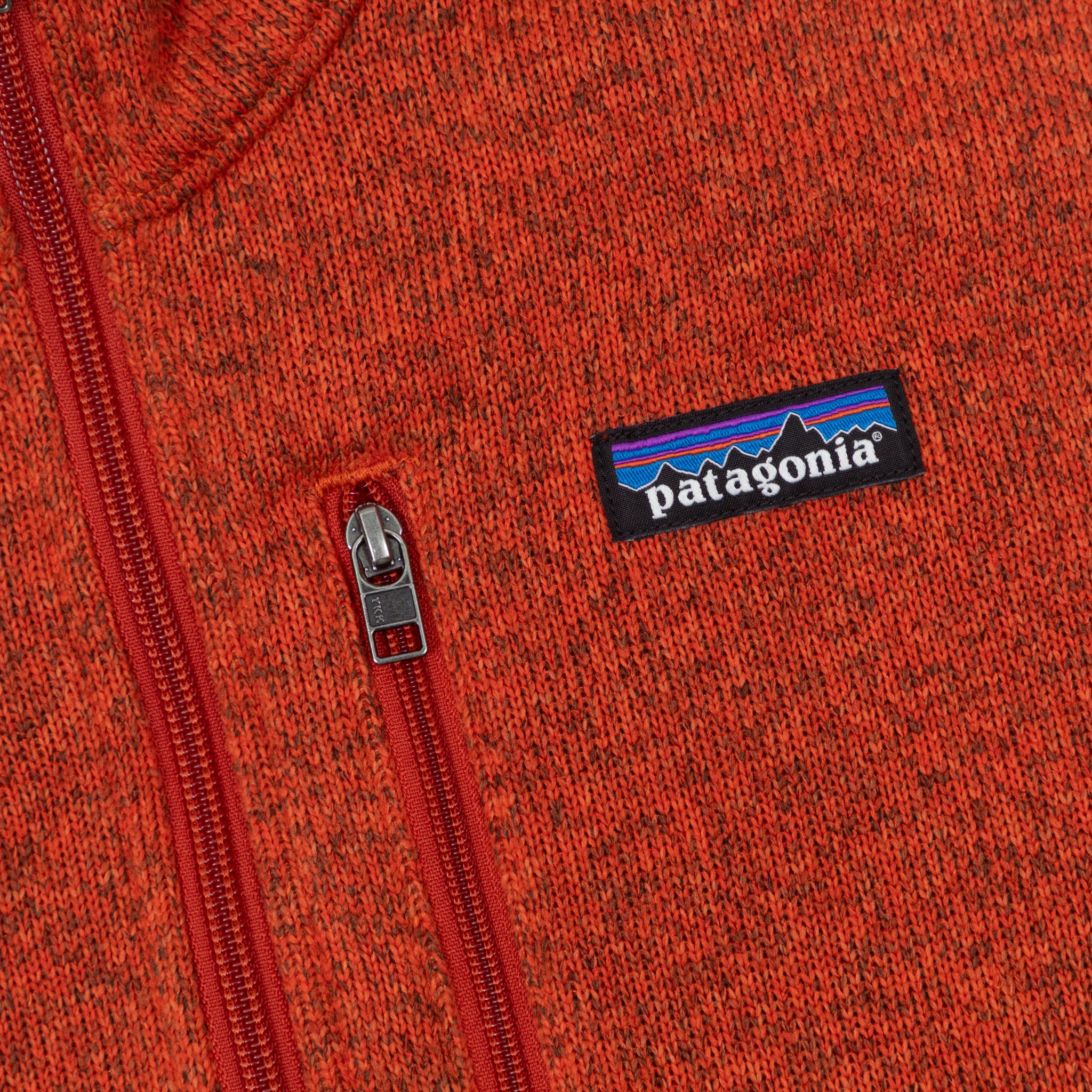 PATAGONIA Better Sweater 1/4 Zip Fleece in COAL ORANGE