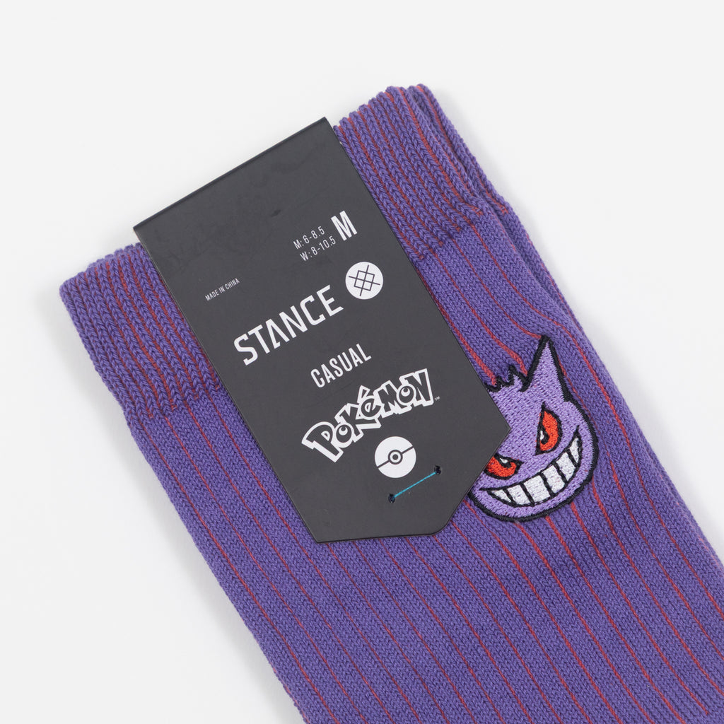 STANCE Gengar Crew Socks in PURPLE