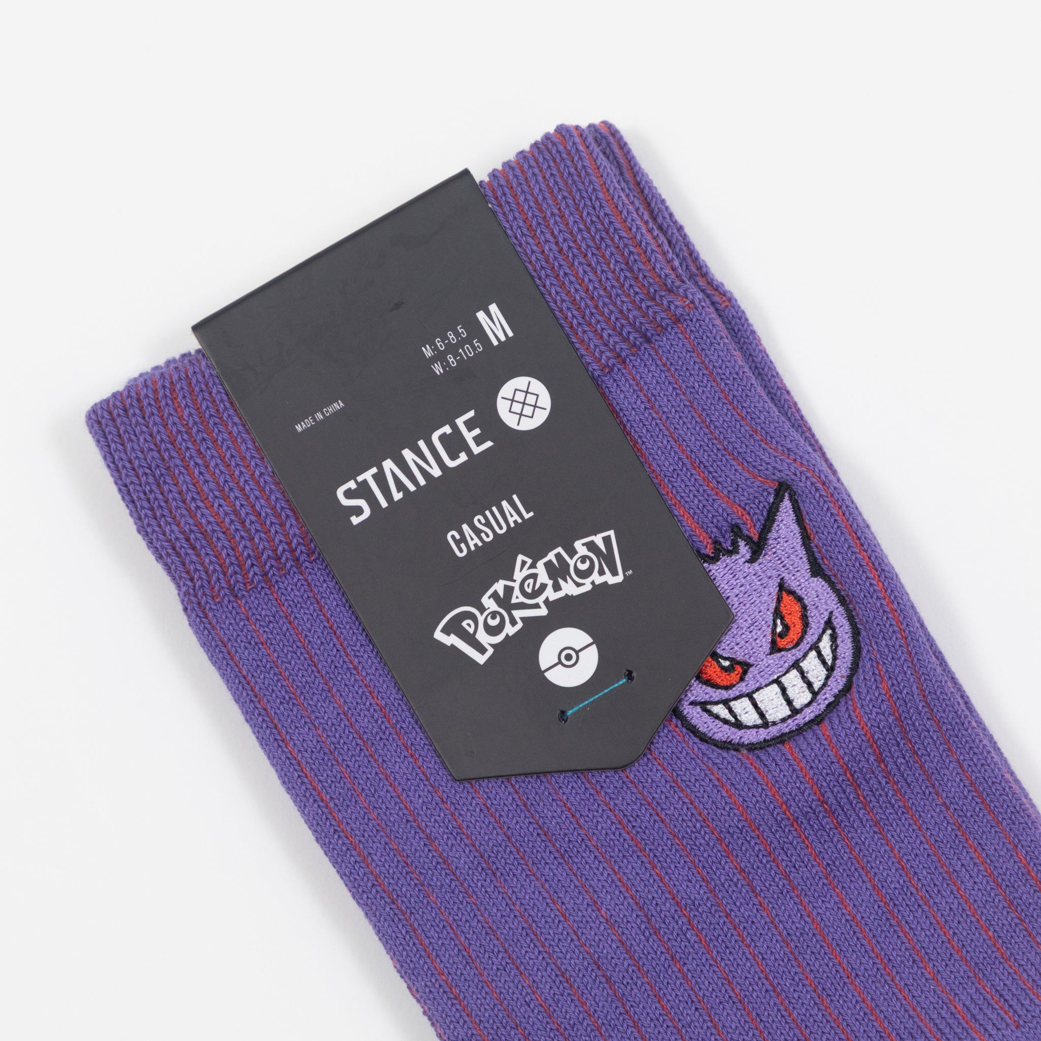 STANCE Gengar Crew Socks in PURPLE