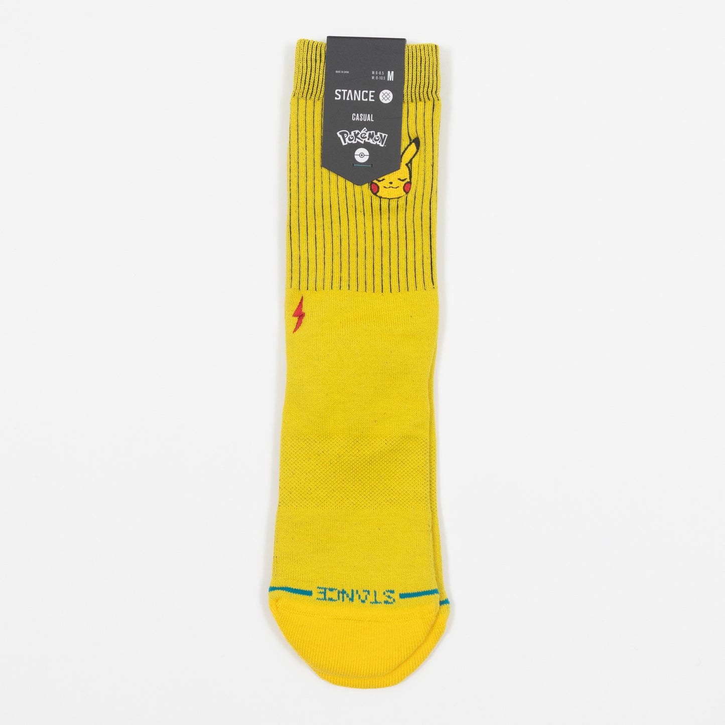 STANCE Pikachu Crew Socks in YELLOW