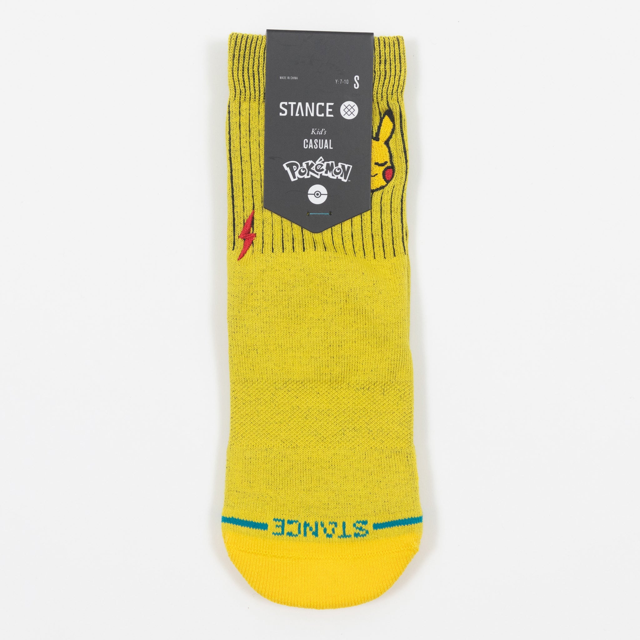 Kids STANCE X POKEMON Pikachu Socks in YELLOW