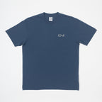 POLAR SKATE CO. Stroke Logo T-shirt in GREY BLUE