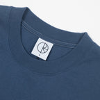 POLAR SKATE CO. Stroke Logo T-shirt in GREY BLUE