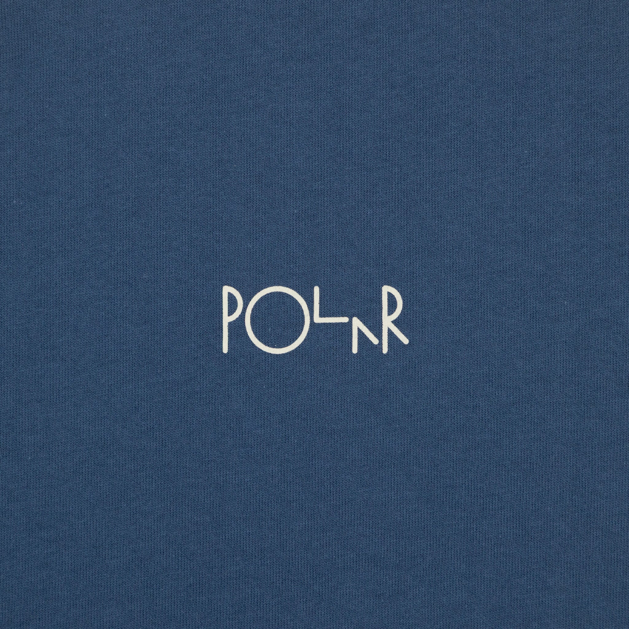 POLAR SKATE CO. Stroke Logo T-shirt in GREY BLUE