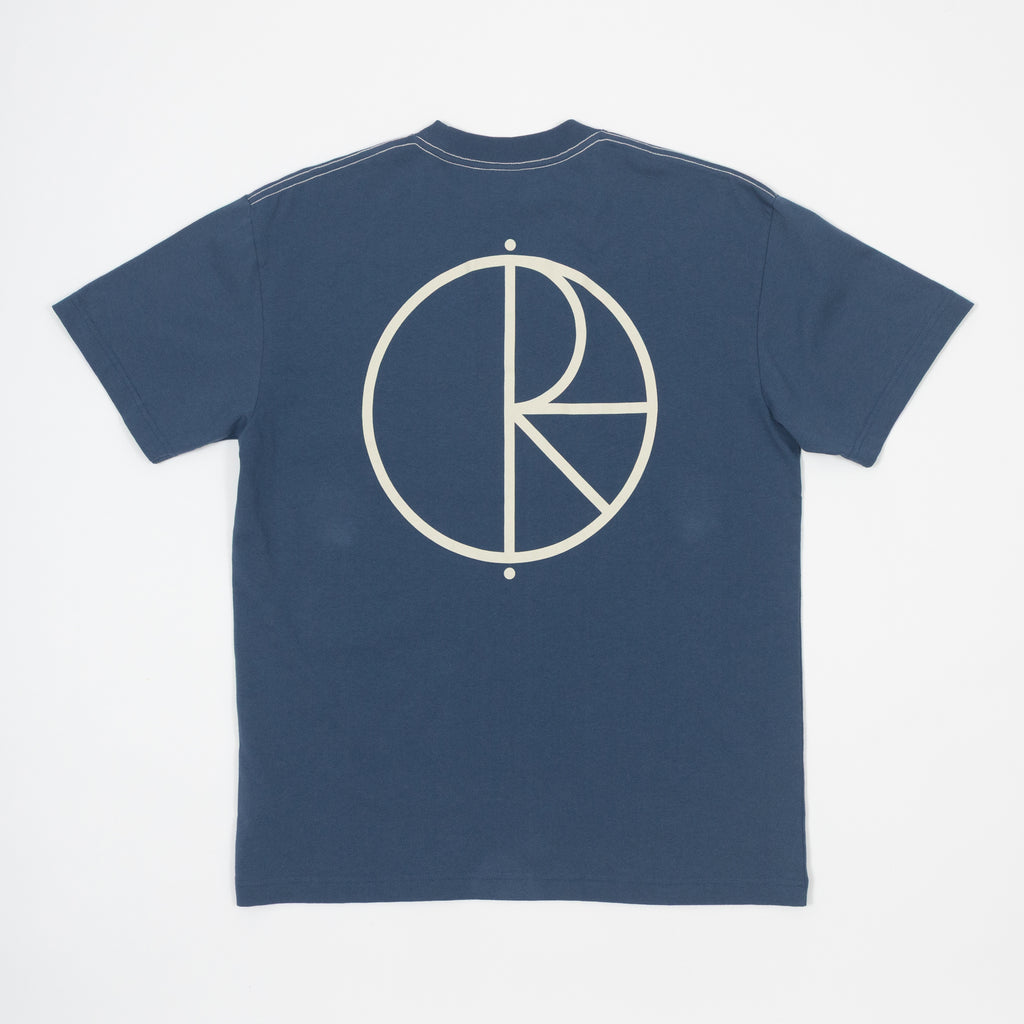 POLAR SKATE CO. Stroke Logo T-shirt in GREY BLUE