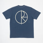 POLAR SKATE CO. Stroke Logo T-shirt in GREY BLUE