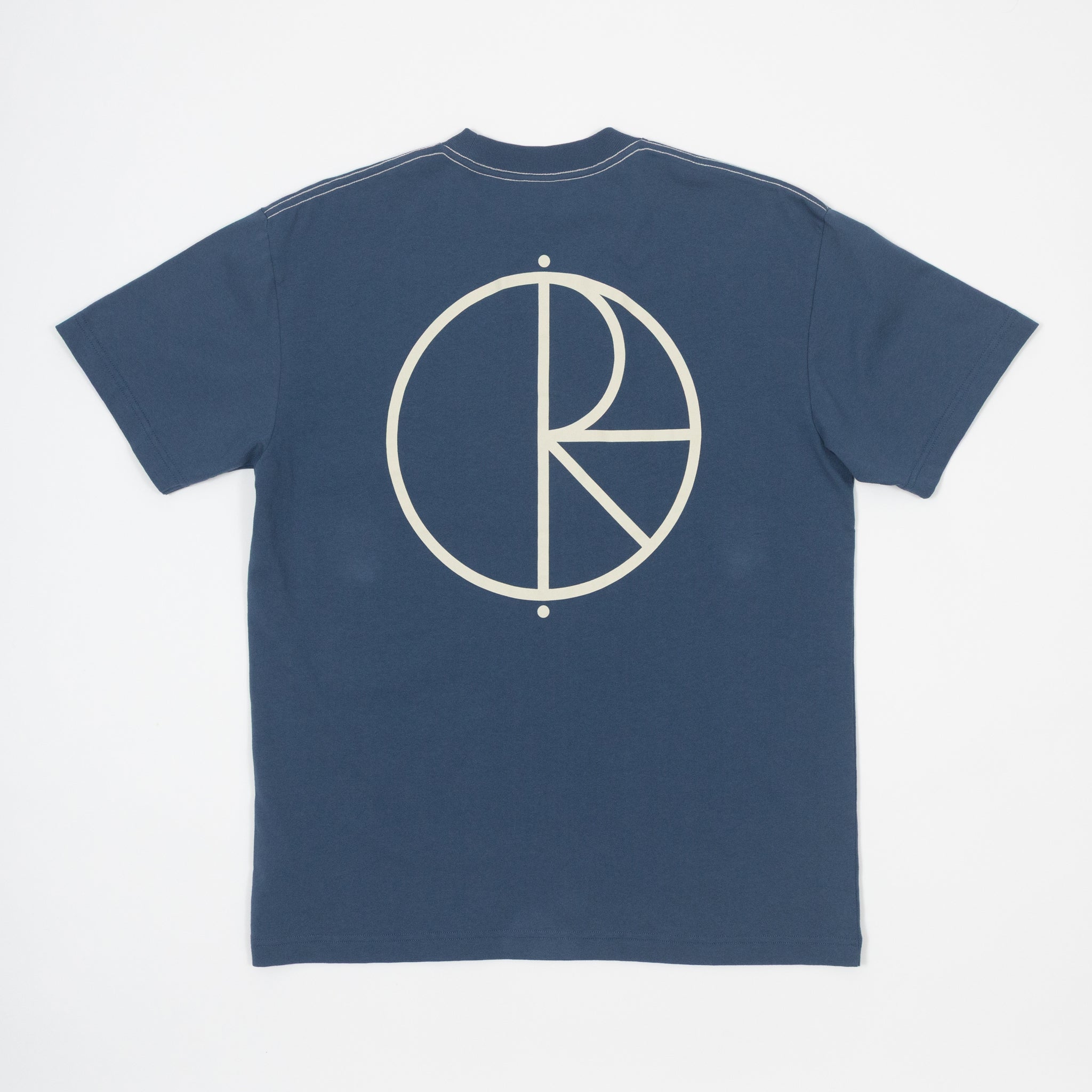 POLAR SKATE CO. Stroke Logo T-shirt in GREY BLUE