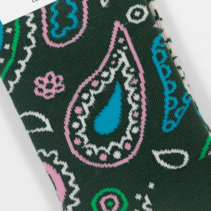 HAPPY SOCKS Paisley Socks in GREEN