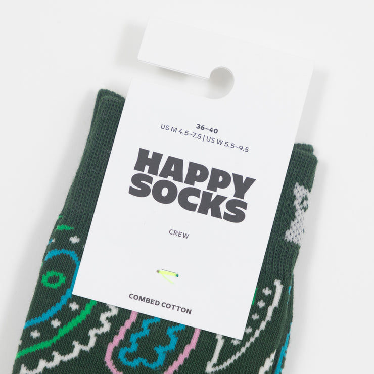 HAPPY SOCKS Paisley Socks in GREEN