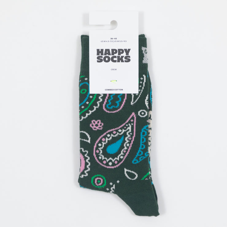 HAPPY SOCKS Paisley Socks in GREEN