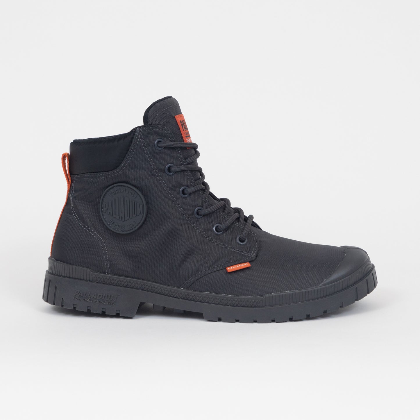 PALLADIUM Pampa Cuff Waterproof Boots in ASPHALT GREY