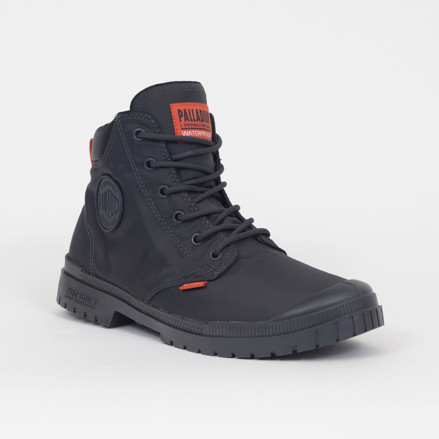 PALLADIUM Pampa Cuff Waterproof Boots in ASPHALT GREY