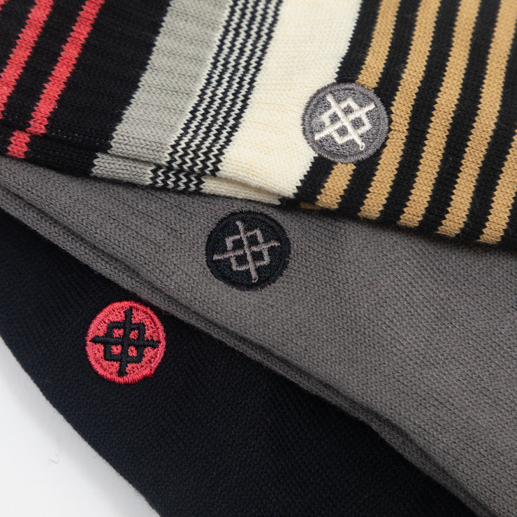 STANCE Parallels 3 Pack Socks in MULTI